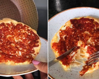 Essa tapioca com bastante proteína virou meu jantar favorito e o segredo está na forma de fazer na frigideira