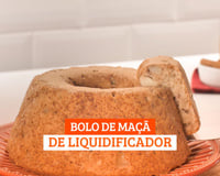 Bolo de maçã de liquidificador - o melhor do mundo
