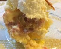 Torta cremosa de presunto e queijo e arroz do Lúcio Cezar