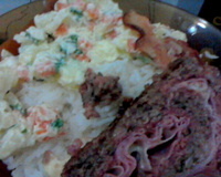 Rocambole de carne simples