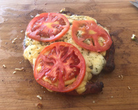 Linguiça pizzaiolo na churrasqueira