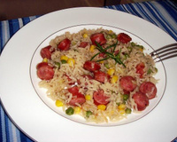 Arroz de panela de pressão da Josi
