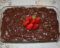 Bombom de morango no pirex