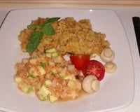 Arroz integral colorido