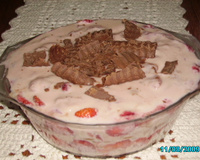 Torta de bolacha de morango