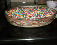 Torta de bolachas marmorizada