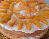 Bolo de pêssego gelado