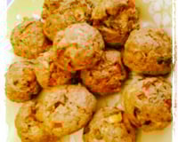 Bolinho integral assado de grão-de- bico