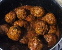 Almôndegas de proteína de soja ao molho