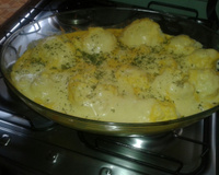 Couve-flor ao forno com creme de milho