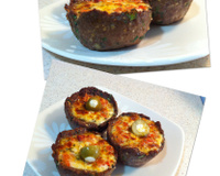 Cestinhas de carne com recheio de legumes