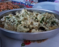 Filé de frango com couve flor ao forno