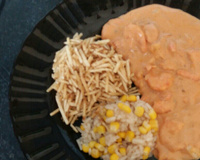 Estrogonofe de camarão