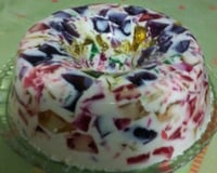 Gelatina colorida da Luh