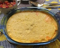 Frango desfiado ao creme de milho