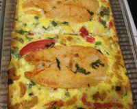 Omelete de forno com batata inglesa