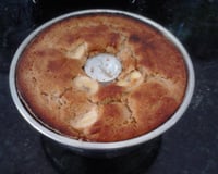 Bolo integral de banana com mel