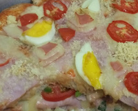 Lanche rápido de pão de forma - Pizza Fajuta