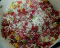 Arroz com linguiça