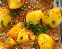 Contra file com batatas