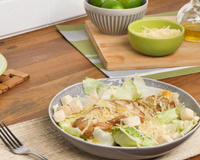 Salada verde com frango