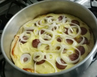 Massa de pizza alta e fofa