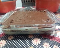 Pavê de chocolate preto e chocolate branco