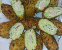 Bolinho de arroz recheado