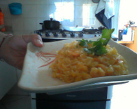 Risoto de camarão (simples)