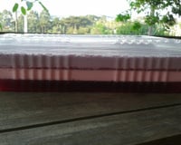 Gelatina colorida cremosa