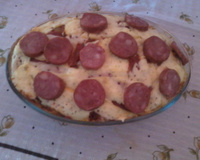 Macarronada com mussarela