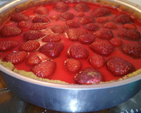 Torta gelada de morango