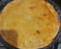 Torta de palmito com requeijão