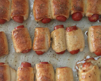 Enroladinho de salsicha