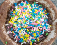 Bolo de chocolate na caneca