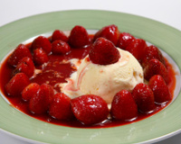 Frutas flambadas do La Forneria