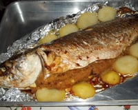 Taínha recheada assada