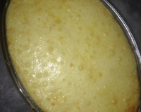 Escondidinho de carne de sol com batata e creme com requeijão.