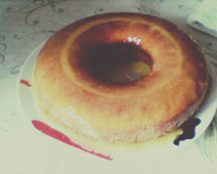 Bolo de laranja com calda