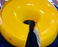 Gelatina recheada com mousse de limão