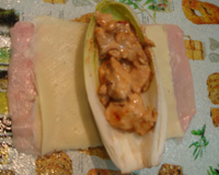 Barcas de endívias a rolê