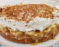 Torta de banana banoffee