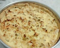 Quiche de frango com palmito