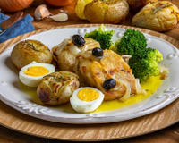 Lombo de bacalhau ao forno