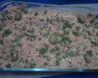 Arroz com carne de sol cremoso