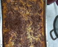 Bolo de banana com pedaços de chocolate