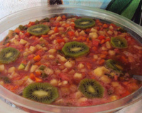 Salada de frutas cremosa