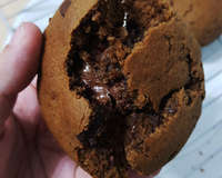 Cookie recheado com nutella