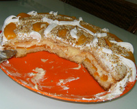 Torta de pêssego da Crocks