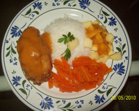 Rolês de frango recheado